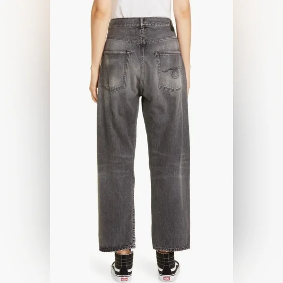 R13 Peyton Black Crossover Jeans Size 25 - Picture 2 of 16